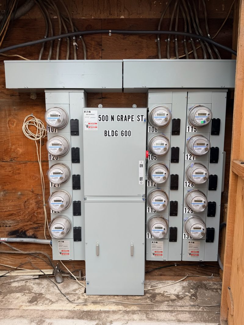Multi-meter service — 500 N Grape St, Building 600